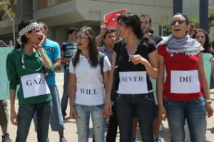 Protest at Tel Aviv University 2010