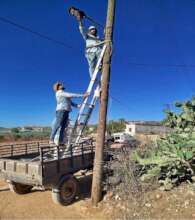 Installing Street Lights in Afrin