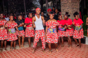 Students performing at the Gala Dinner, Zambia.