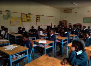 New Kasisi students in class, Zambia.