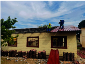 Replacing the roofs on the Girl's accommodation