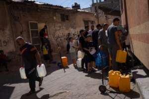 Residents in Gaza