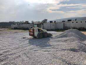 Levelling and gravelling in progress
