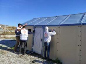 Shelter team in action