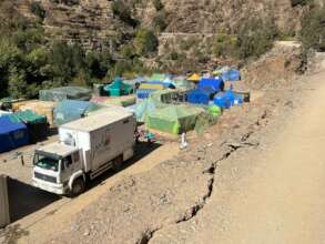 Shower Truck operation