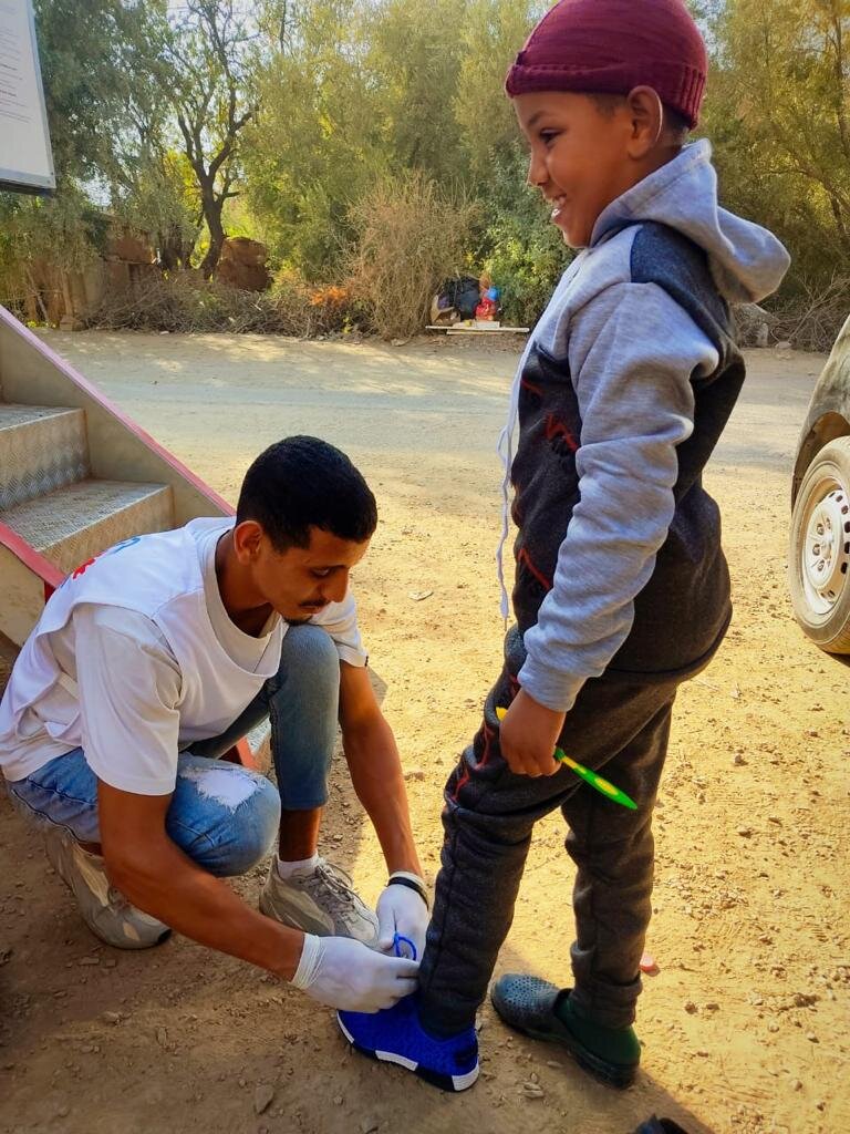 Ensuring access to personal hygiene for earthquake
