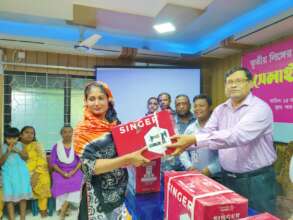 Distribution of sewing machines among the third ge