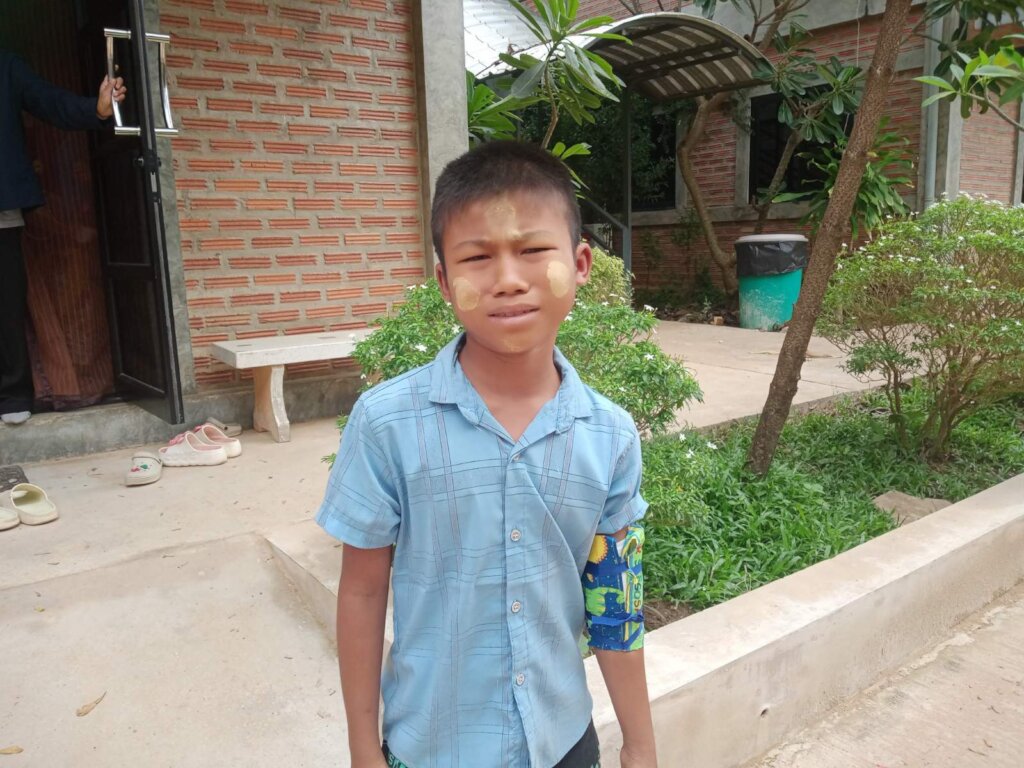Aung received immediate surgery for a fracture.