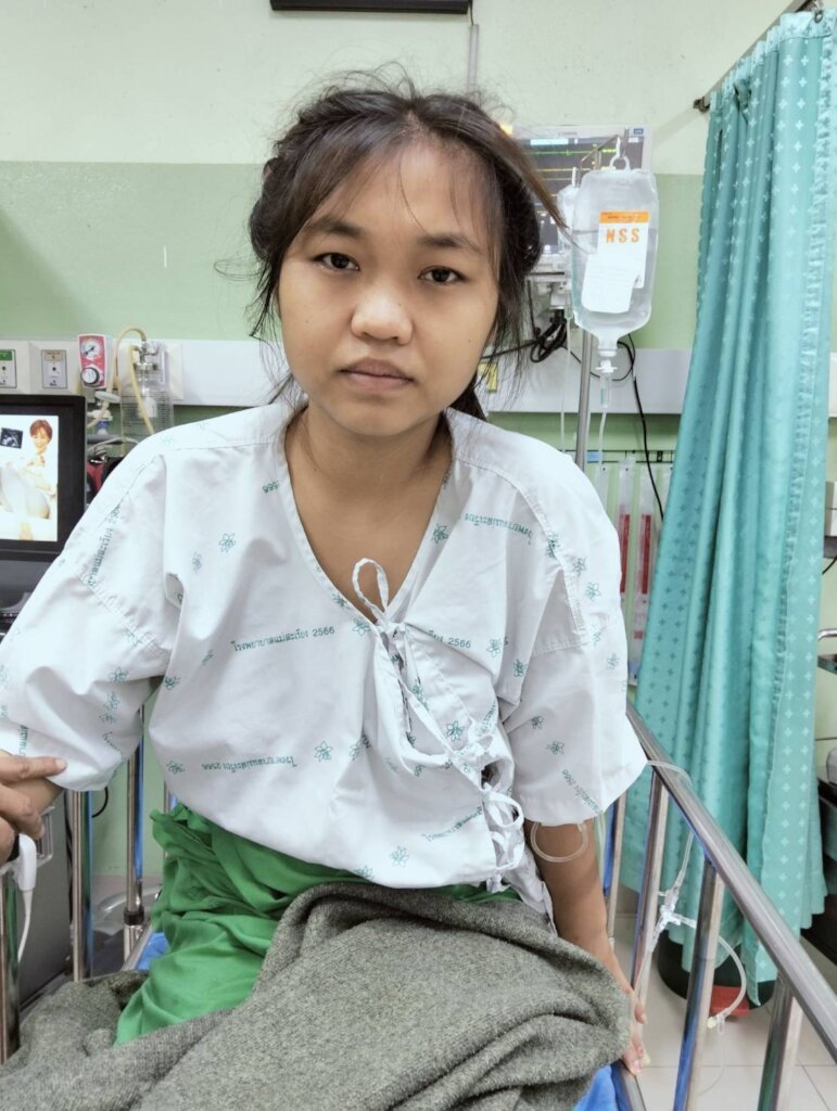 Day underwent a life-saving appendectomy.