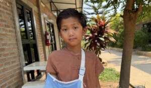 Min, a six-year-old boy from Burma