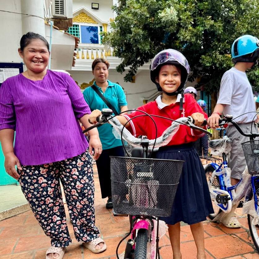 Student with her new bike!