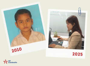 Sopheak then and now - thanks to you.