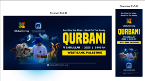Branding material for Qurbani in West Bank