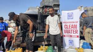 clean water distribution Gzaz 2025