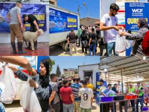 Qurbani meat distribution Palestine