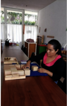Learning to use materials to teach math lessons