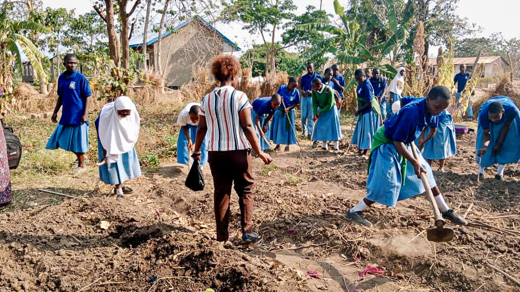 The school garden project in Tanzania