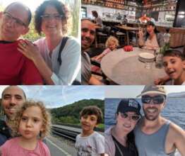 Shoshan, Adi, her daughter, husband Tal & kids