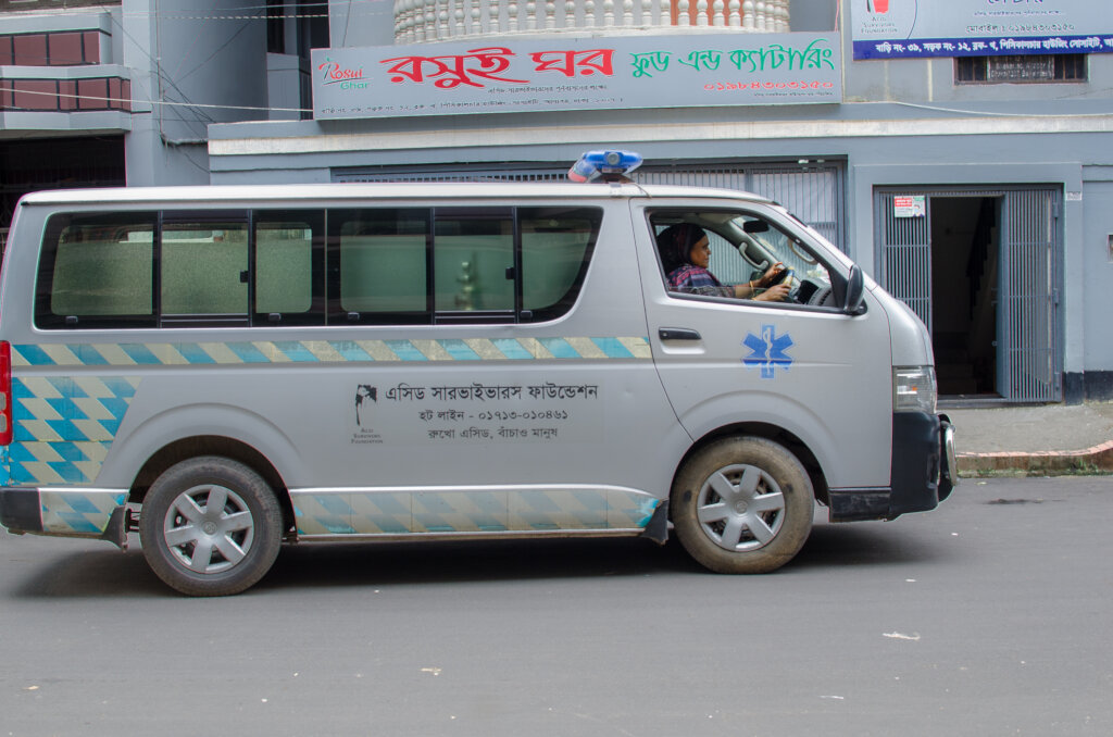 Ambulance support for 3873 Acid Survivors