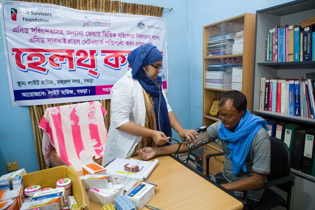 Ambulance support for 3873 Acid Survivors