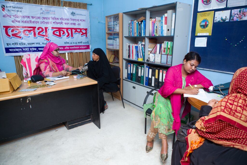 Ambulance support for 3873 Acid Survivors