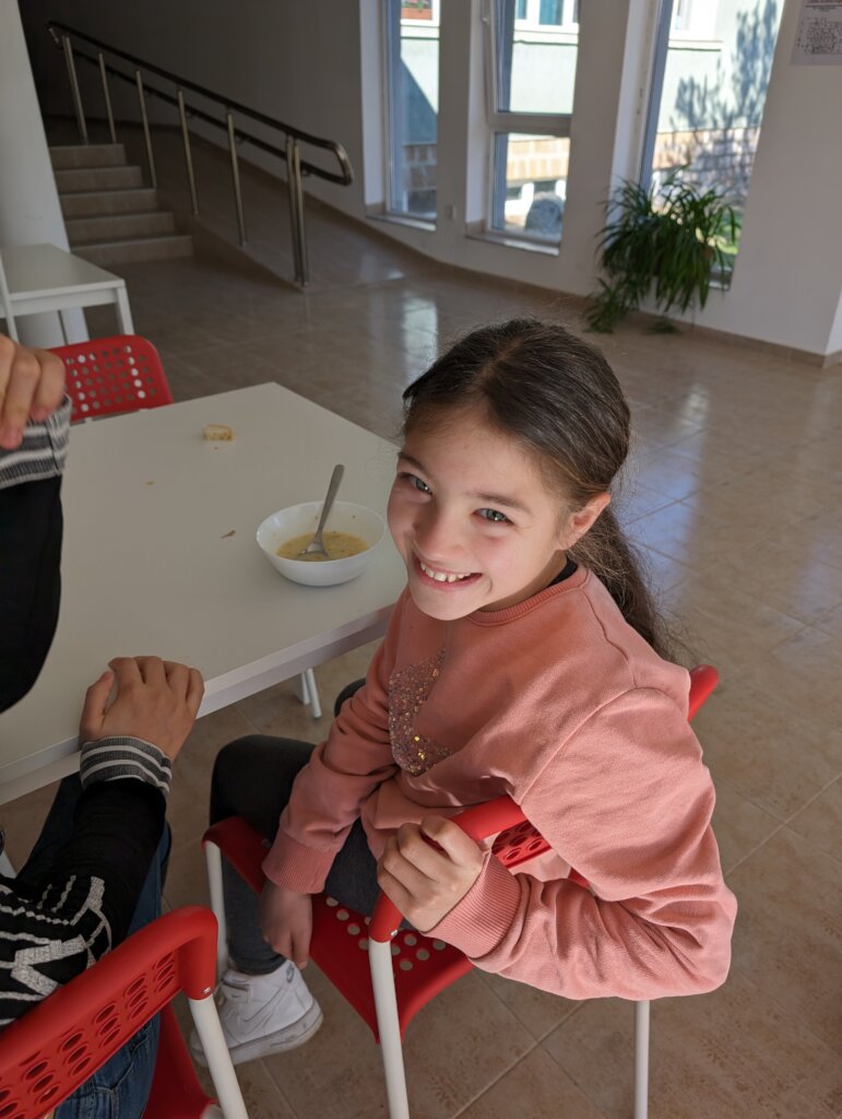 Happy face, just had a healthy lunch