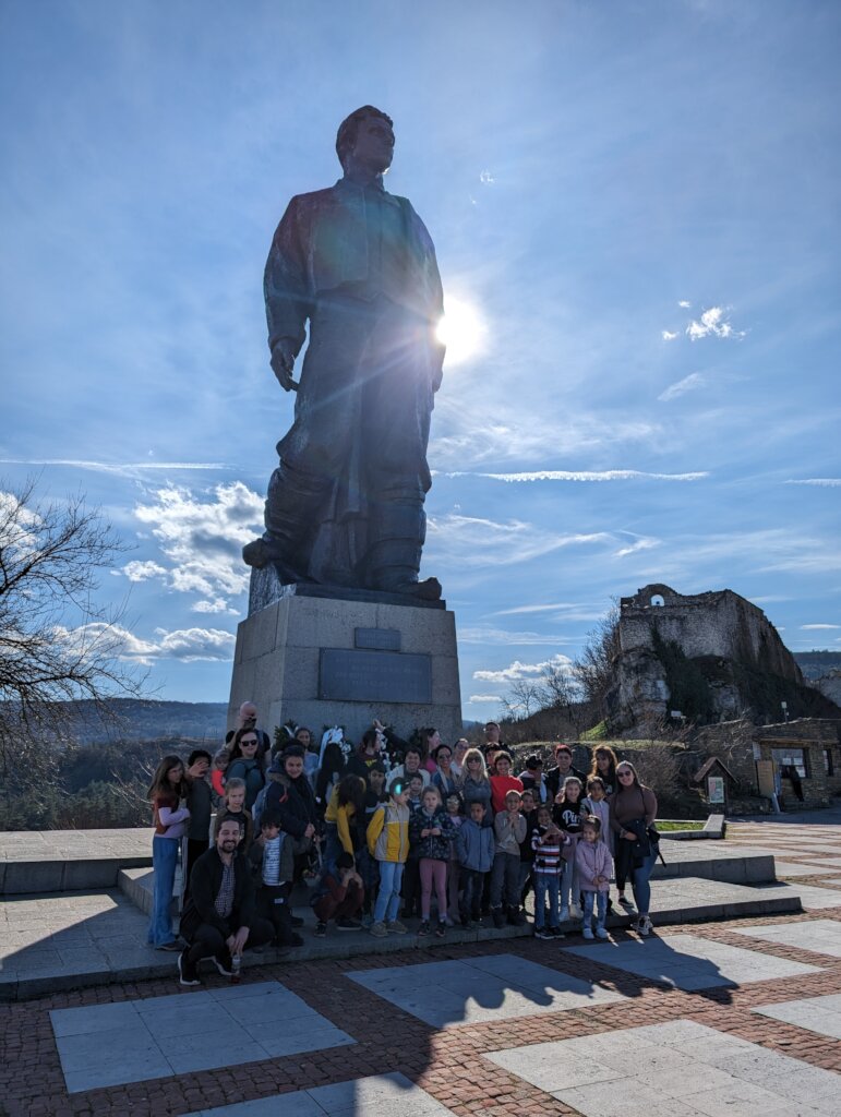 with Vasil Levski monument - historical
