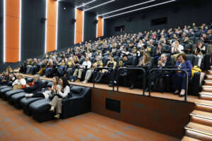 Guests in the cinema on Documentary Premier day