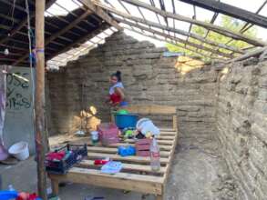 Damaged house in Cacauhatepec