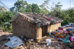 Damaged hpuse in Cacauhatepec