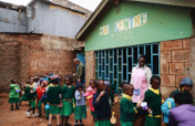 New school for the children in Kabiria, Nairobi