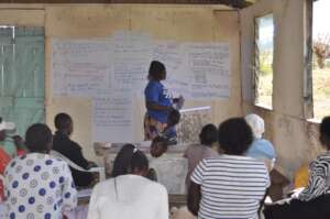 Neddy facilitating during the 3 day course
