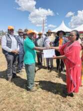 Receiving Certificate from Elders