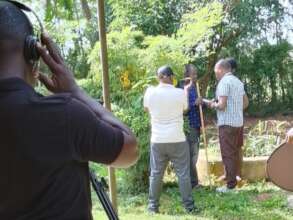 Shooting a film advocating for the blind