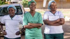 Eye Doctor with members of her all female team