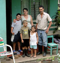 Mariano and Alba Monge with their children