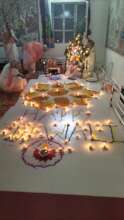art with candles to show the joy of Diwali