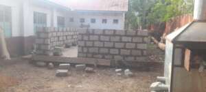 Bathroom under construction at Our Lady of Mercy