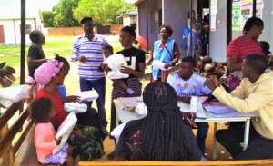 Nets distribution in rural Zambia