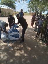 Provision of nets in a rural area in Zambia