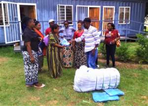 Getting ready to provide mosquito nets & education