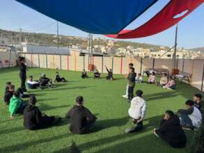 Our sport theatre trainer in a local school