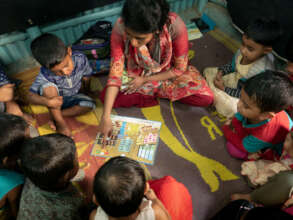 Story time with teacher