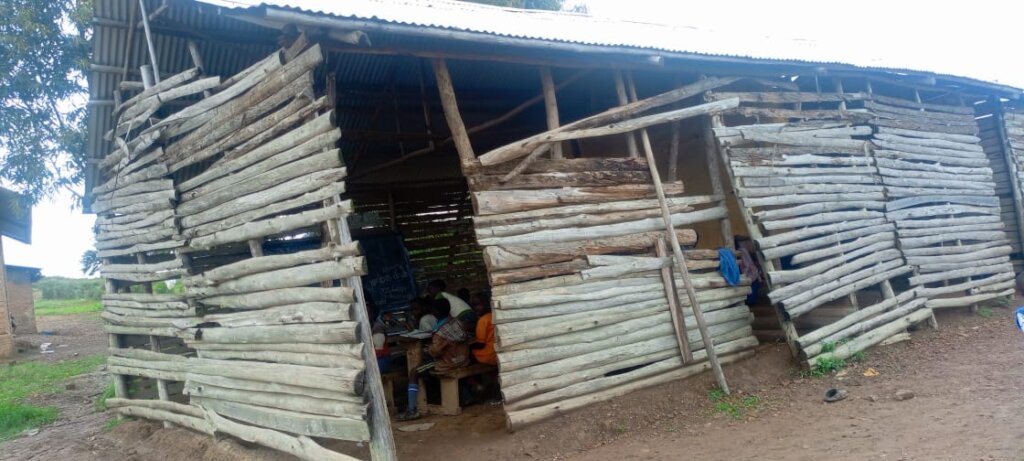 Example of temporary building needing replaced