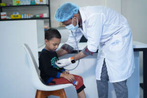 Preliminary health screening of a child