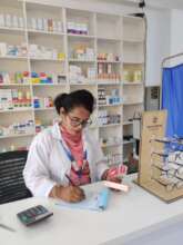 Jannatul at the pharmacy of Sneho Center