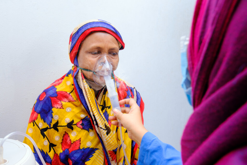 Emergency nebulization at the healthcare center
