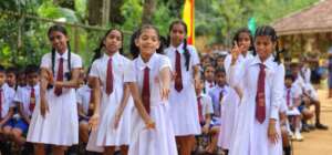 Some of the girls performing their dance