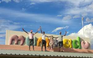 Christmas tree on the roof
