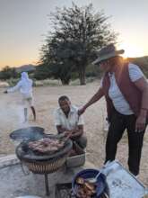Cooking on the camping trip